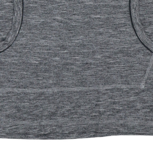 Lee Mens Grey Henley Hoodie Large Cotton Blend Pullover