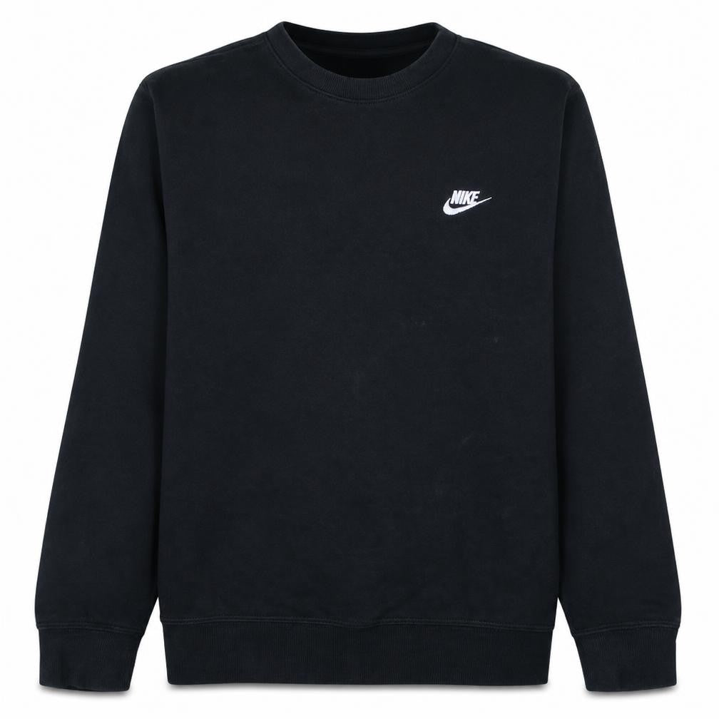 Nike Men's Black Crew Neck Pullover Sweatshirt Medium Fleece