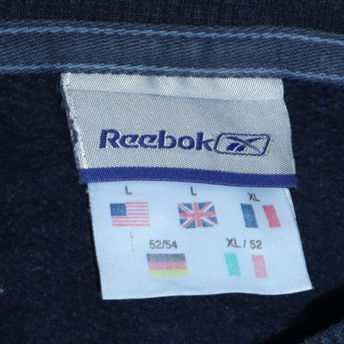 Reebok Men's Blue Crew Neck Pullover Sweatshirt Size L