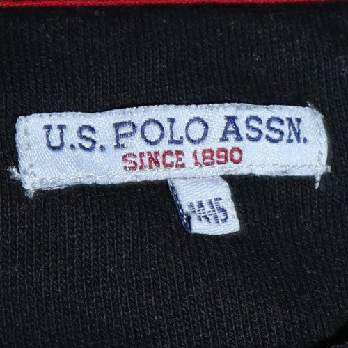 U.S. Polo Assn. Boys Black Pullover Sweatshirt 14-15 Years Regular Fit