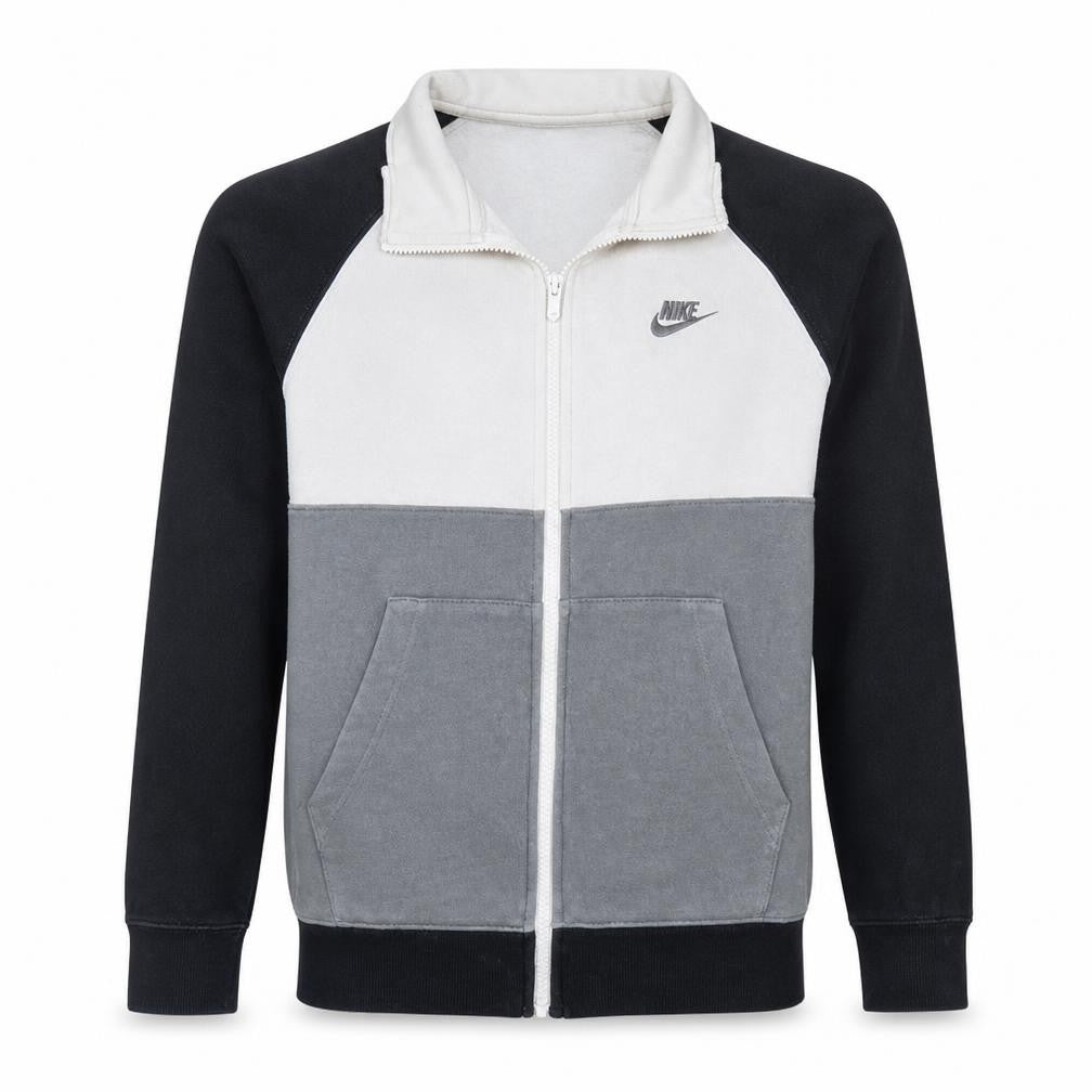Nike Men's Grey Full Zip Fleece Sweatshirt Size S