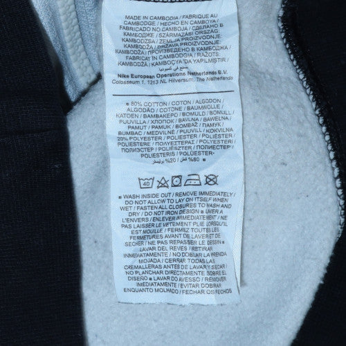 Nike Men's Grey Full Zip Fleece Sweatshirt Size S