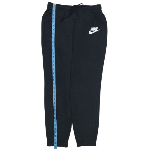 Nike Men's Black Jogger Sweatpants L Regular Fit Fleece Tapered