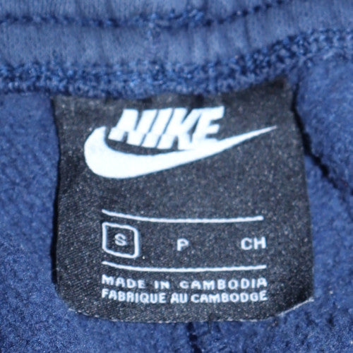Nike Men's Blue Small Jogger Sweatpants Cotton Blend Elastic Waist