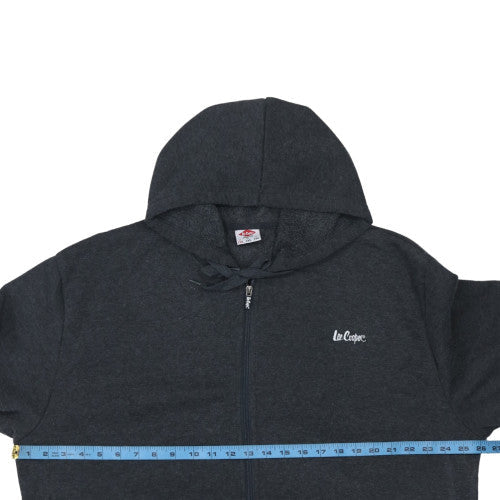 Lee Cooper Men's Black 2XL Full Zip Hoodie Sweatshirt