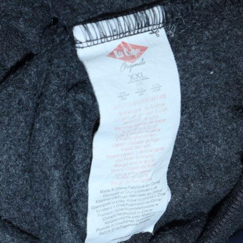 Lee Cooper Men's Black 2XL Full Zip Hoodie Sweatshirt