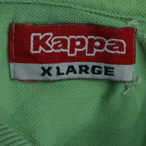 Kappa Men's Green XL Polo Shirt Cotton Short Sleeve Classic Fit