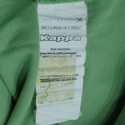 Kappa Men's Green XL Polo Shirt Cotton Short Sleeve Classic Fit