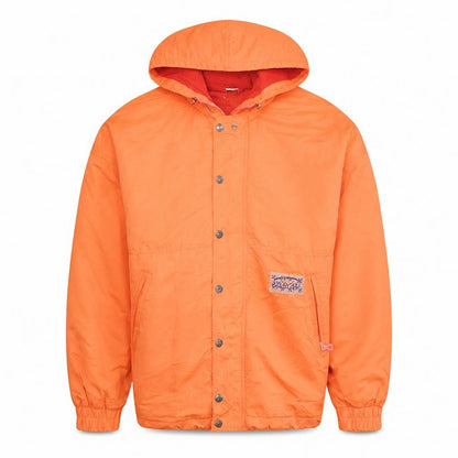 Oxbow Men's Orange Hooded Polyester Windbreaker Jacket Size S