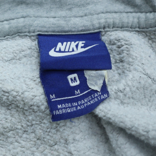 Nike Men's Grey Full Zip Hoodie M Regular Fit Fleece Sweatshirt