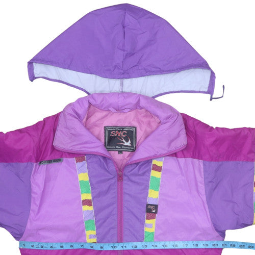 SNC Girls Pink Colourblock Hooded Puffer Ski Jacket 14 Years Winter Coat