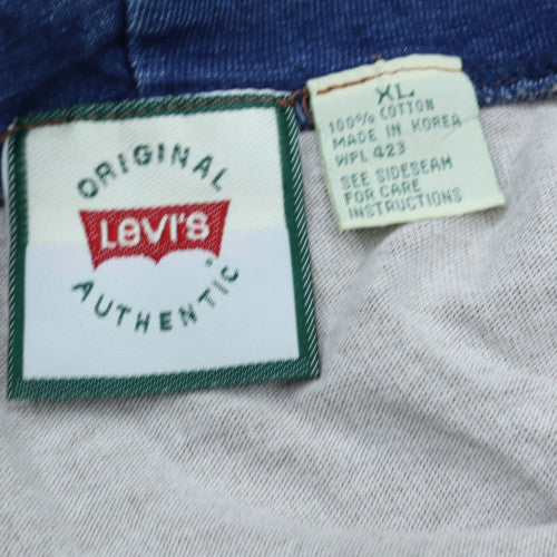 Levi's Men's Brown Pullover Hoodie XL Vintage Logo Cotton Sweatshirt
