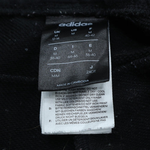 Adidas Womens Black M 12-14 Jogger Track Pants Elastic Waist
