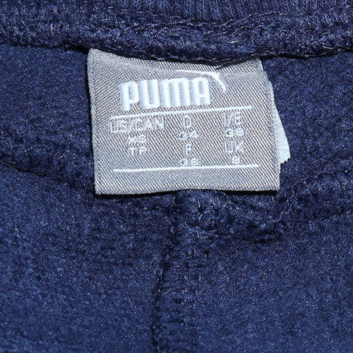 Puma Womens Blue Joggers UK 8 Sweatpants Elastic Waist