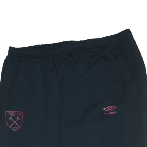 Umbro Mens Black XL West Ham United Jogger Trousers
