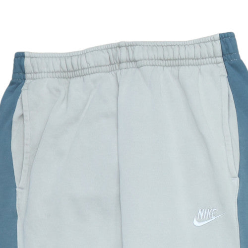 Nike Men's Grey Colourblock Fleece Jogger Trousers Size S Tall