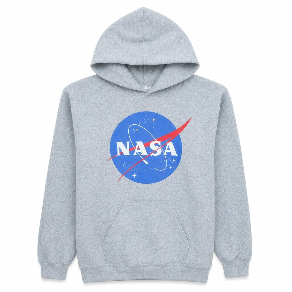 Gildan Men's Grey NASA Pullover Hoodie Small Graphic Fleece Jumper