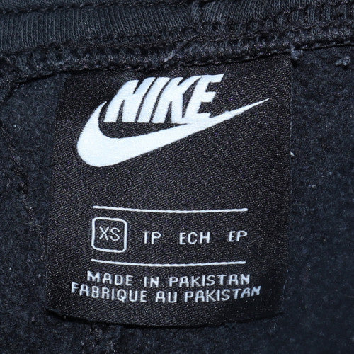 Nike Womens Black XS Jogger Trousers Fleece Cotton Blend Activewear