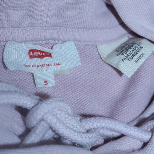 Levi's Women’s Pink Pullover Hoodie Small Cotton Blend Casual