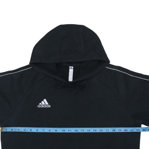 Adidas Mens Black L Pullover Hoodie Fleece Sports Sweatshirt