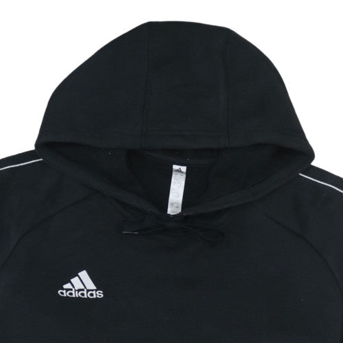 Adidas Mens Black L Pullover Hoodie Fleece Sports Sweatshirt