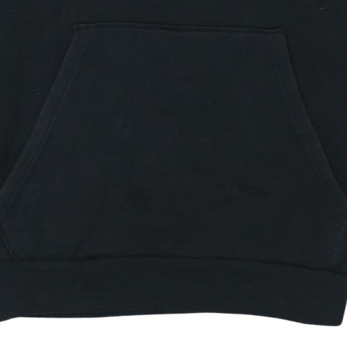 Adidas Mens Black L Pullover Hoodie Fleece Sports Sweatshirt