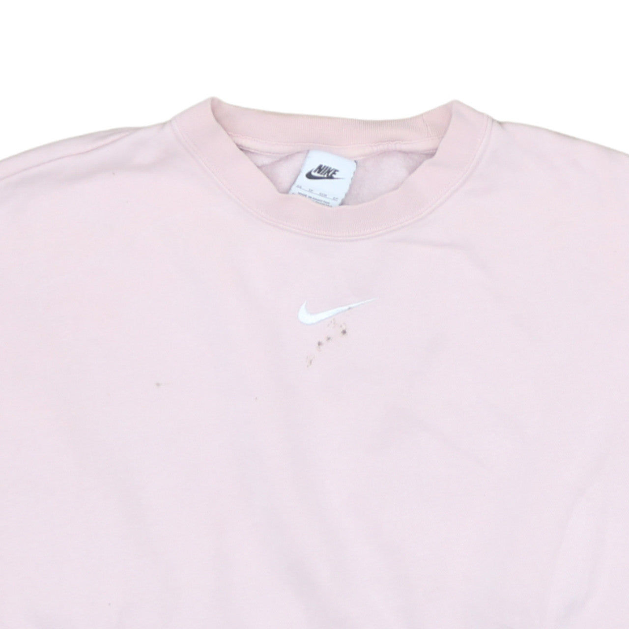 Nike Women's Pink Crew Neck Pullover Sweatshirt XS Cotton Blend