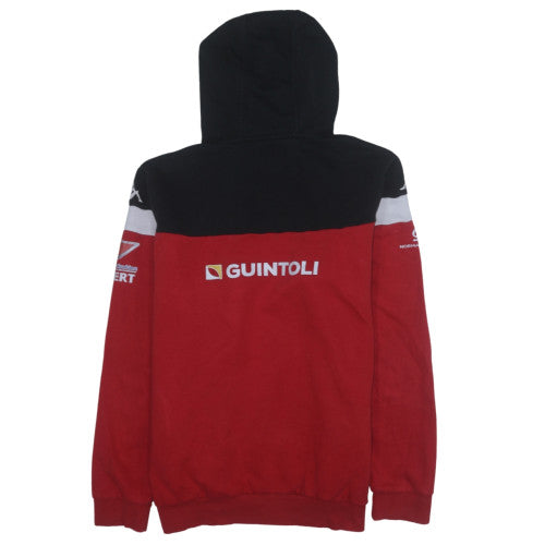 Kappa Men's Red & Black Rugby Hoodie Large Pullover Sweatshirt