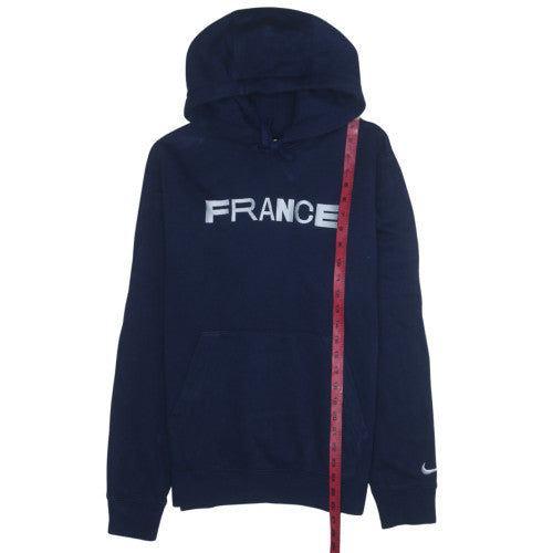 Nike Men's Blue France Pullover Hoodie M Sports Sweatshirt
