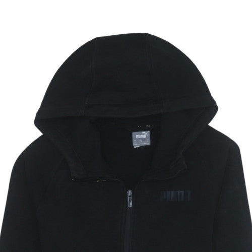 Puma Men's Black Full Zip Hoodie Medium Classic Fleece