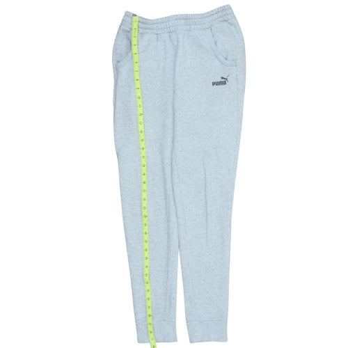 Puma Womens Grey Jogger Sweatpants Size 8 Elastic Waist Fleece