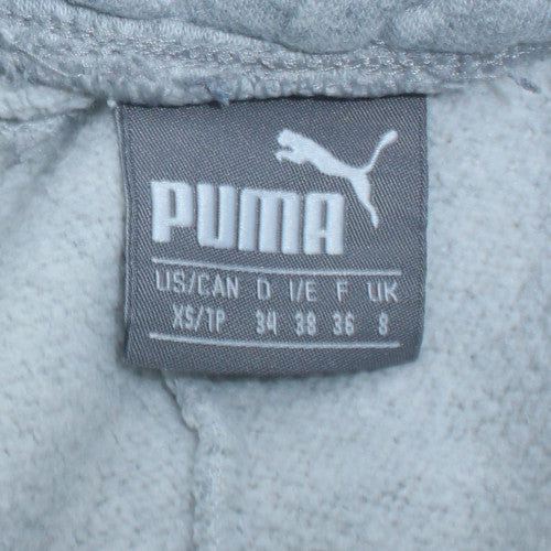 Puma Womens Grey Jogger Sweatpants Size 8 Elastic Waist Fleece