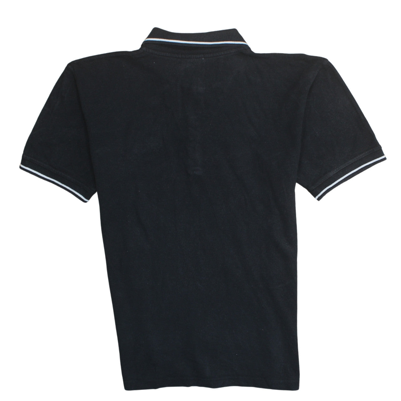 FILA Men's Black Regular Fit Cotton Short Sleeve Polo Shirt M
