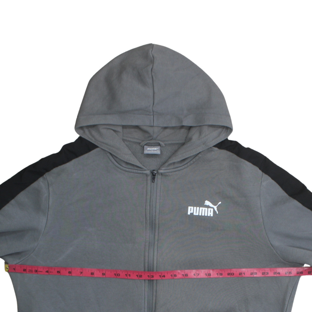 Puma Men's Grey Full Zip Hoodie XL Sportswear Sweatshirt