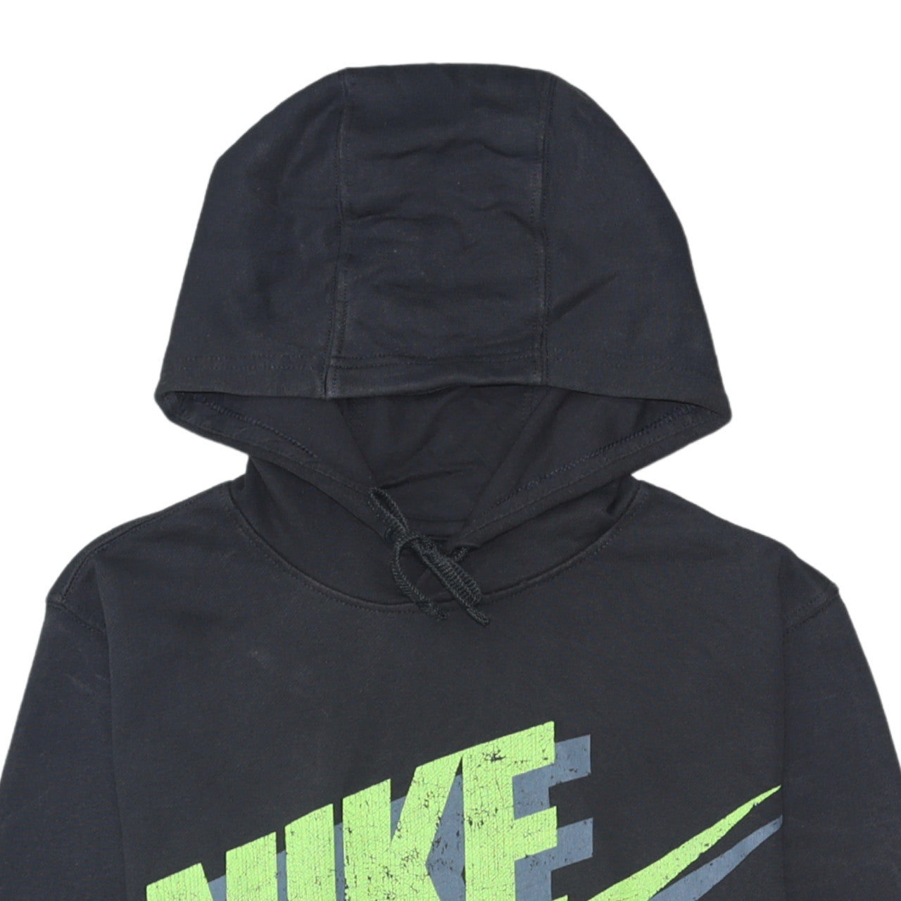 Nike Men's Black Small Pullover Hoodie with Retro Air Logo