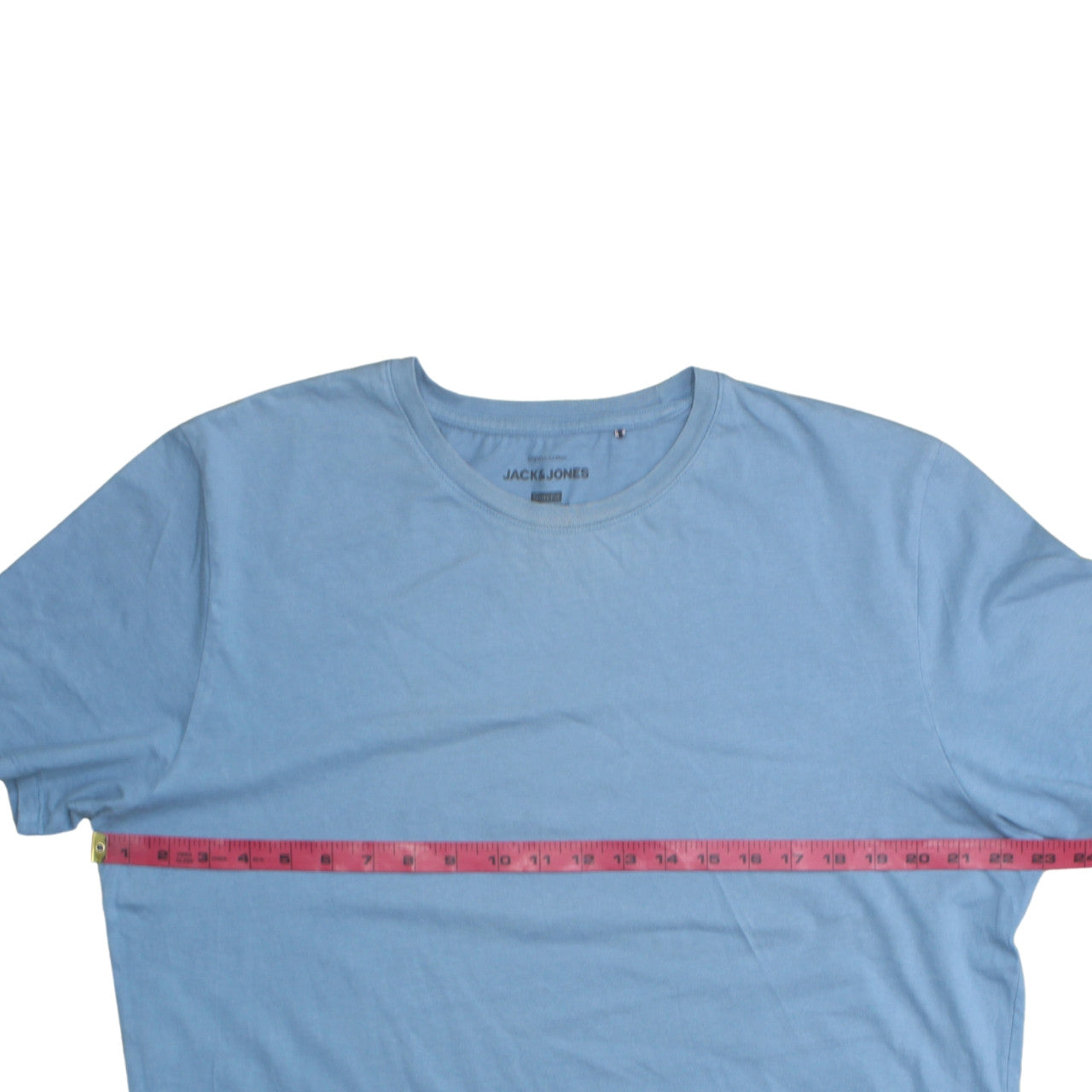 Jack & Jones Men's Blue Slim Fit Crew Neck Cotton T-Shirt XXL