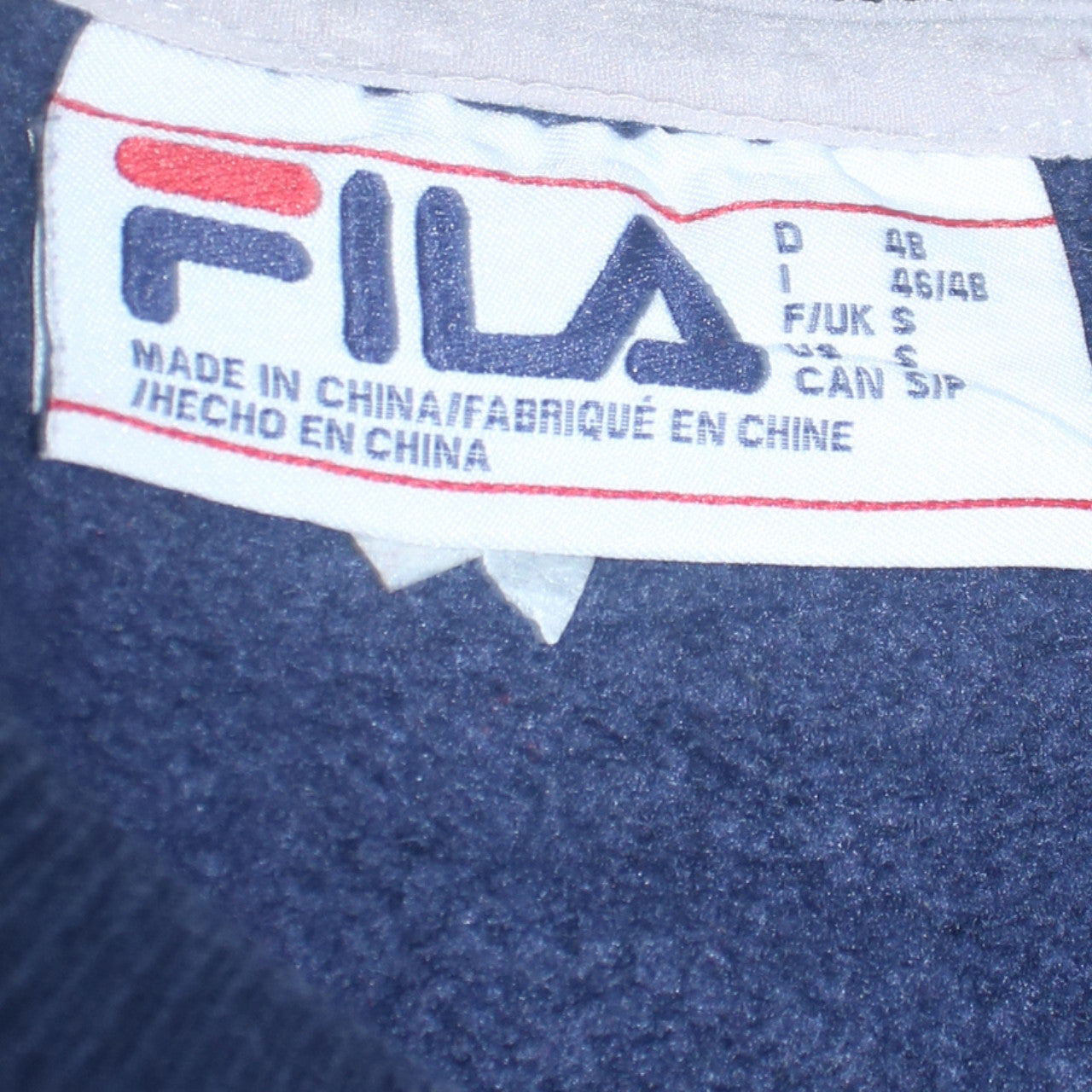 Fila Men's Multicoloured Crew Neck Pullover Sweatshirt Size S