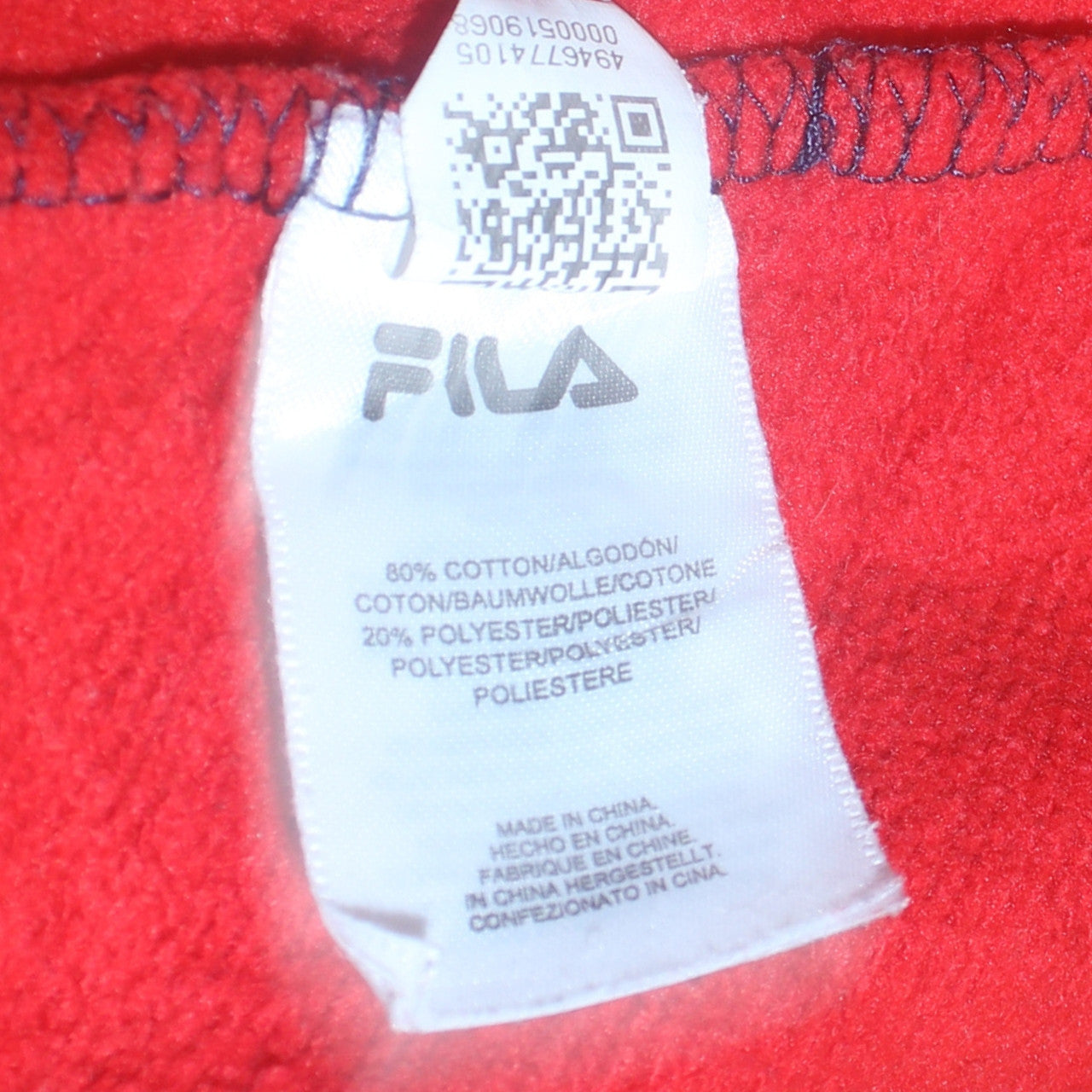 Fila Men's Multicoloured Crew Neck Pullover Sweatshirt Size S