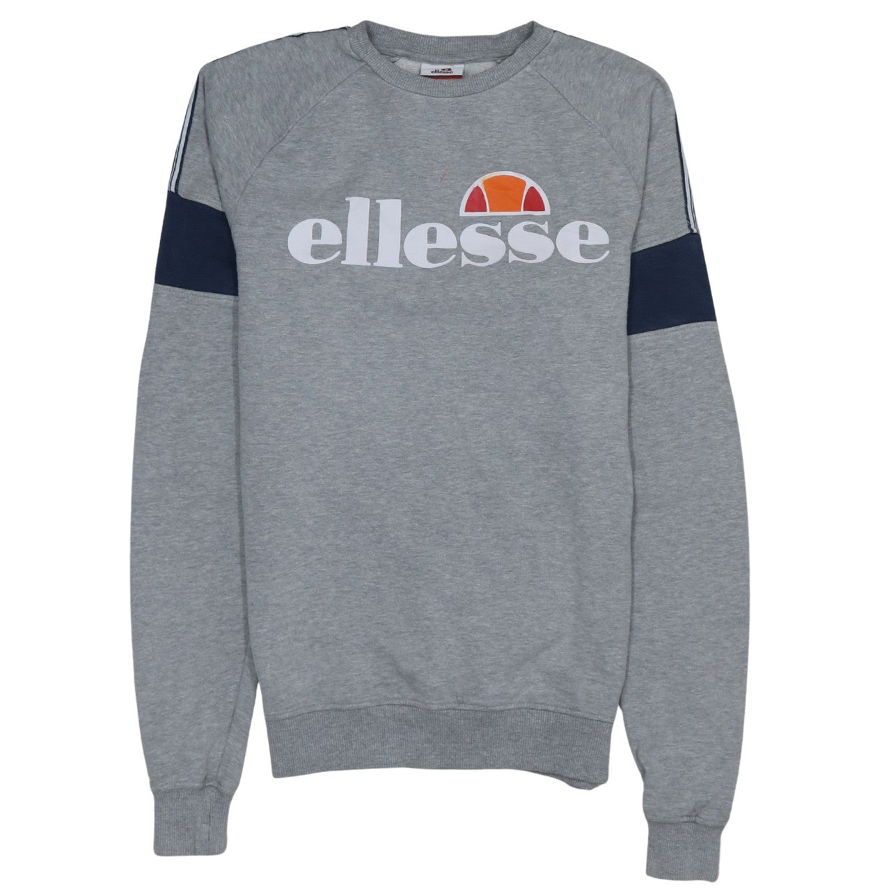 Ellesse Womens Grey Sweatshirt UK 4 Logo Pullover Classic Fit