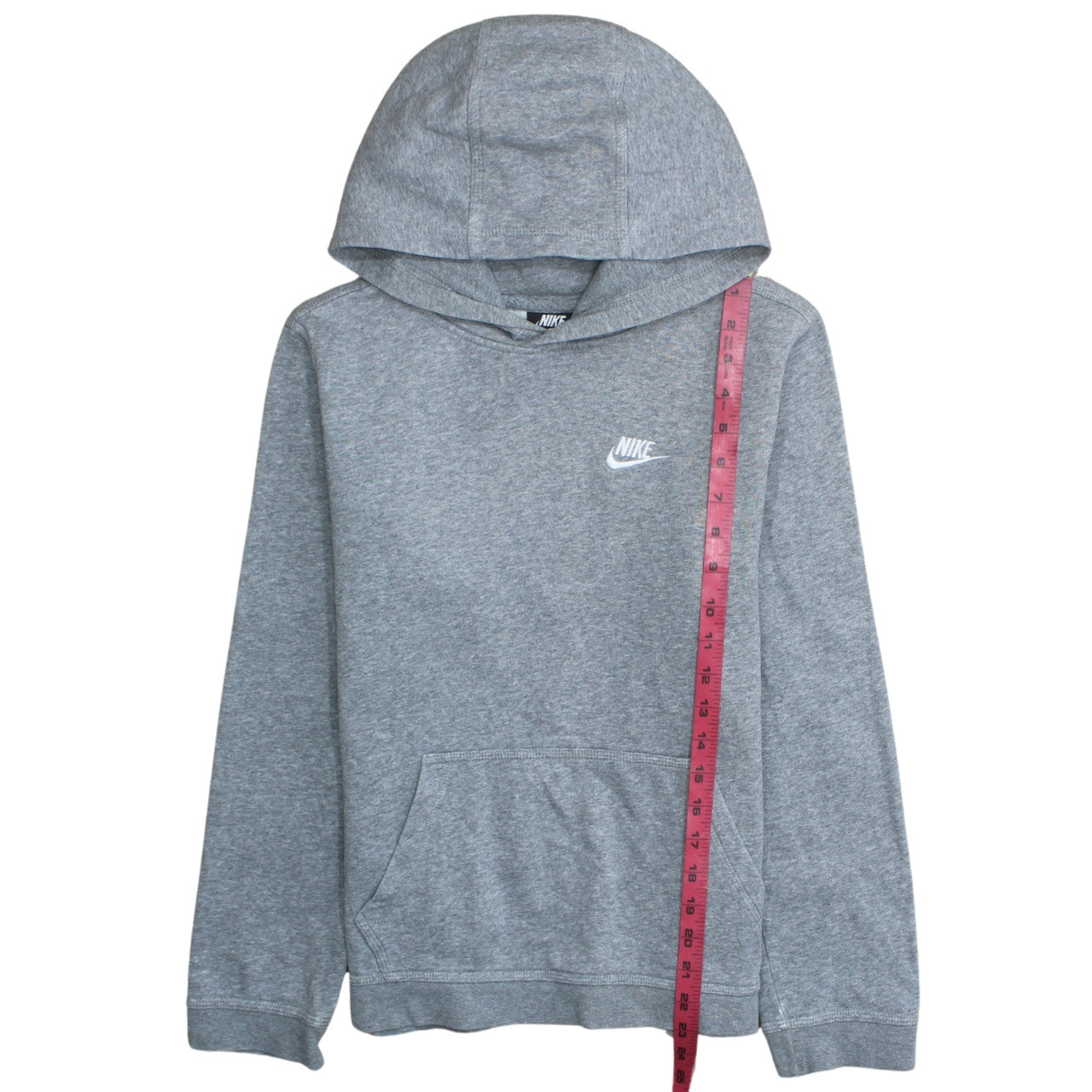 Nike Boys Grey XL Pullover Hoodie Fleece Lined Sweatshirt