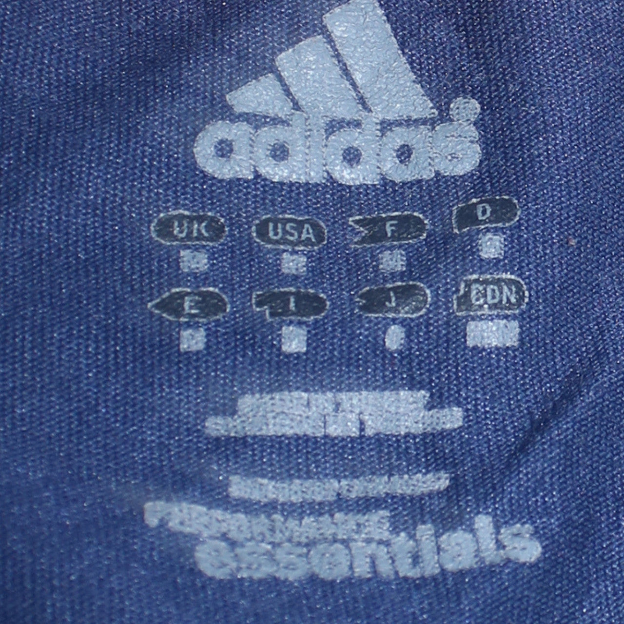 Adidas Men Blue Cotton Crew Neck Sports T-Shirt Size L