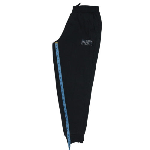 Puma Men's Black Jogger Sweatpants L Elastic Waist Sportswear