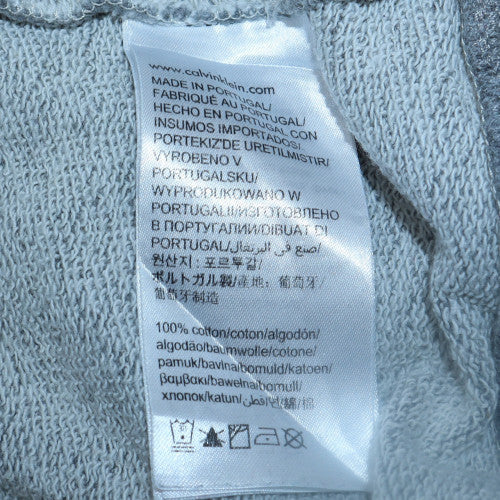 Calvin Klein Jeans Men's Grey Pullover Regular Fit Hoodie S