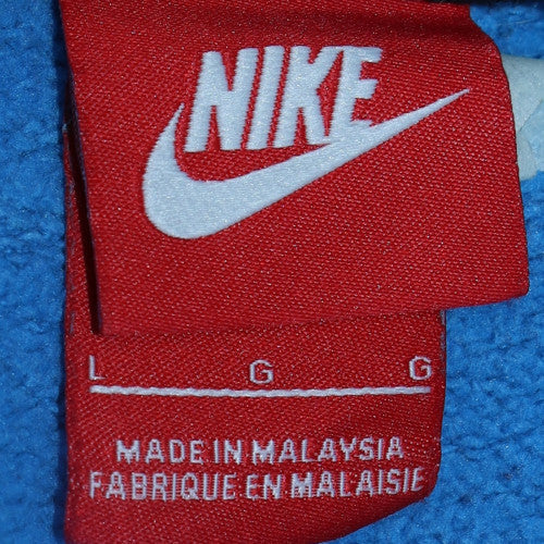 Nike Air Men's Blue Colour Block Sweatshirt Size L Regular Fit