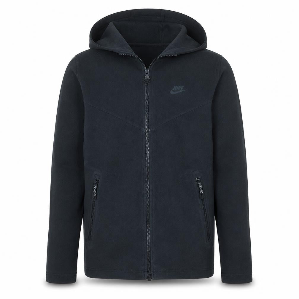 Nike Men's Black Full Zip Hoodie M Fleece Lined Casual Sweatshirt