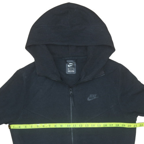 Nike Men's Black Full Zip Hoodie M Fleece Lined Casual Sweatshirt