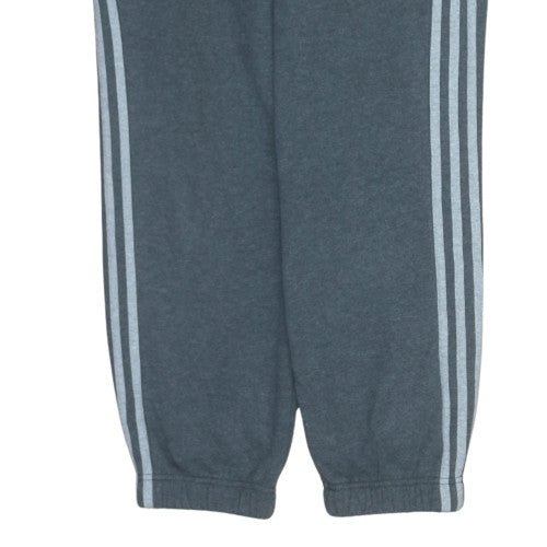 Adidas Boys Grey 11-12 Years Regular Fit Side Stripe Sweatpants
