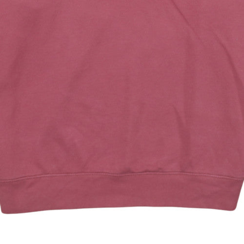 Nike Women’s Burgundy 1/4 Zip Oversized Sweatshirt L