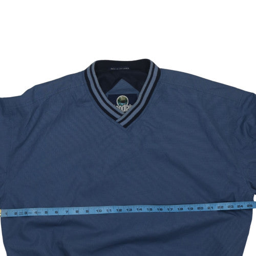 Woodlake Men's Blue V-Neck Pullover Sweatshirt Size L