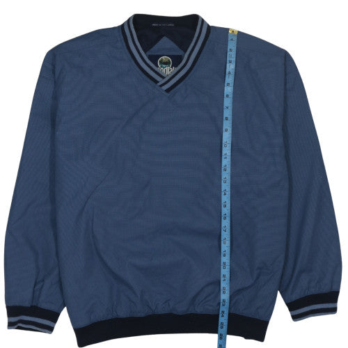 Woodlake Men's Blue V-Neck Pullover Sweatshirt Size L
